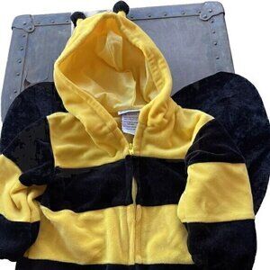 MINIWEAR Child's Bumble Bee Yellow Black Halloween Costume Sz 0-9 Months Vtg